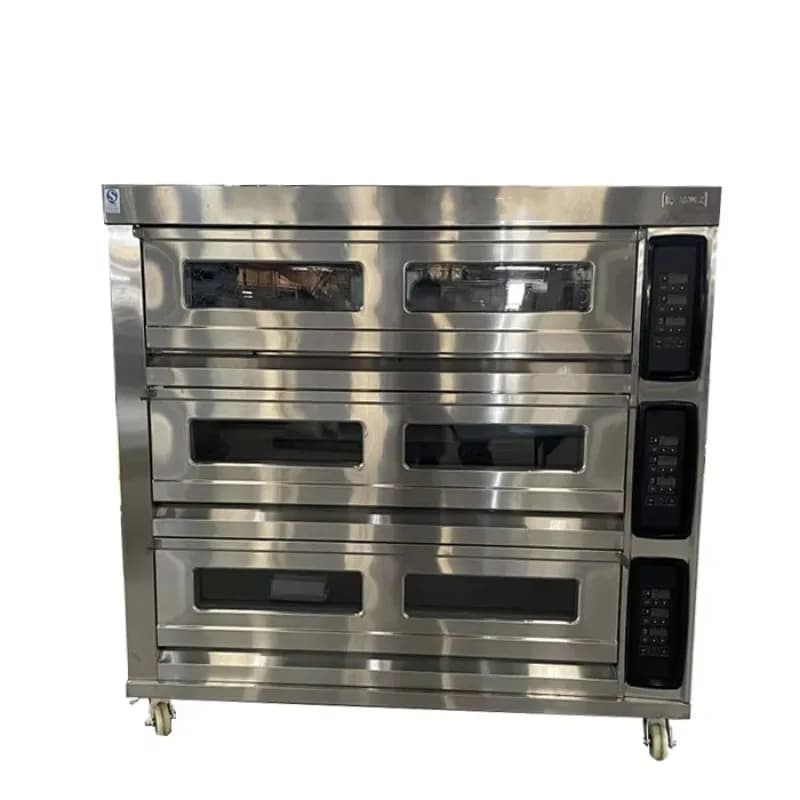 Bakery Deck Oven Commercial Stone Hearth Oven Gas Multi-deck Baking Equipment for Bread Artisan Pizza Pastry Kitchen Custom