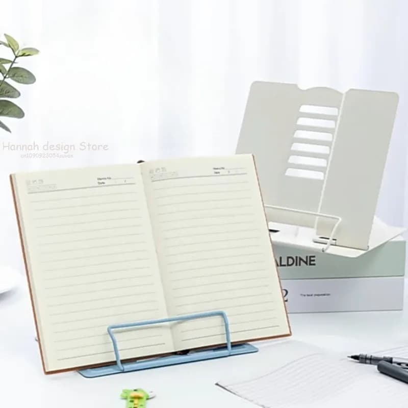 Metal Adjustable Portable Reading Book Holder Support Document Shelf Bookstand Tablet Music Score Recipe Stand