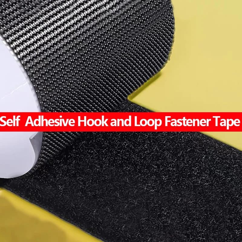 50mm Strong Self Adhesive Hook and Loop Tape | Heavy Duty Sticky Back Magic Strap for Industrial Use, DIY Crafts, Home Repair