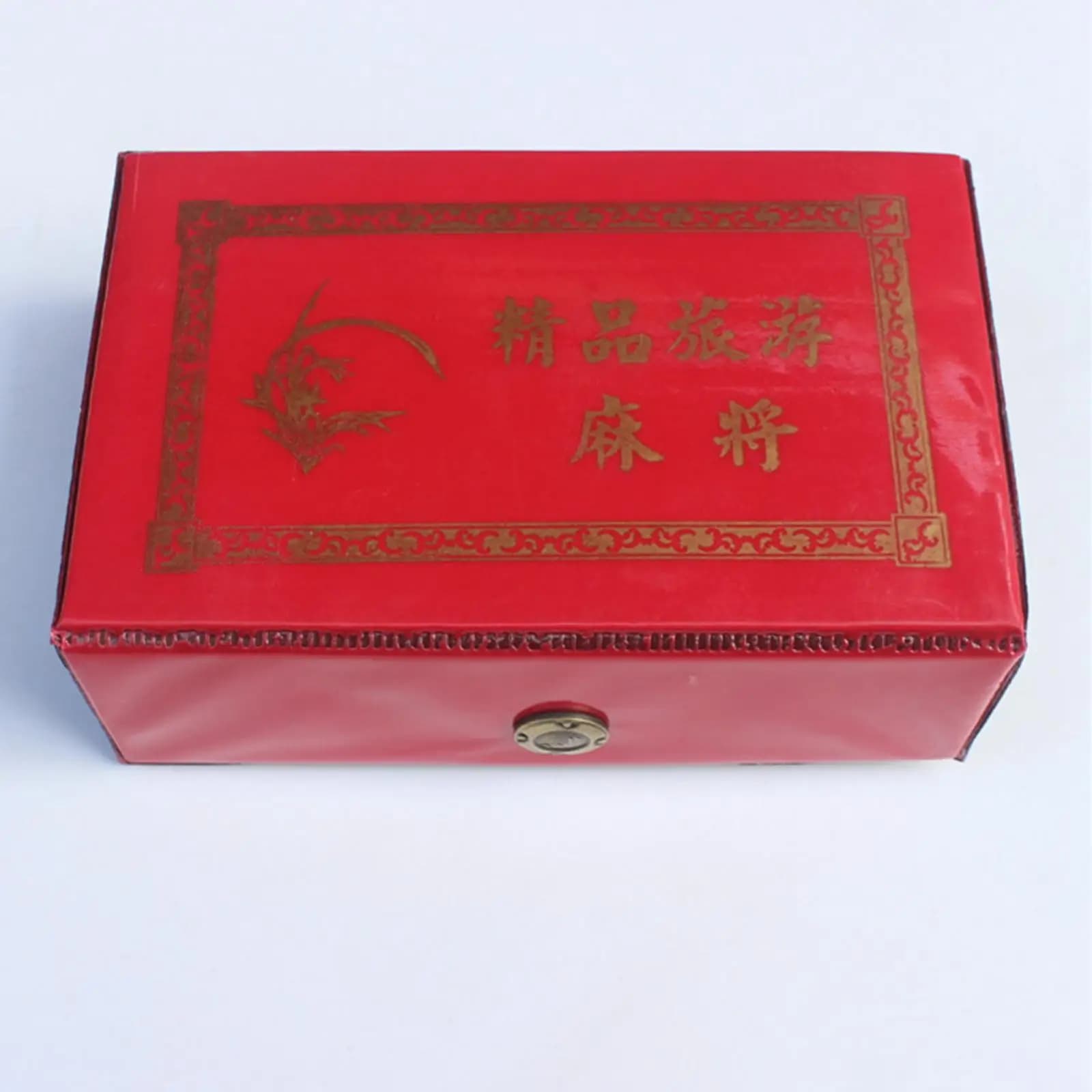 Professional Mini Mahjong Game Set Melamine Portable Mahjong Tiles Classic Chinese Board Games for Family Entertainment