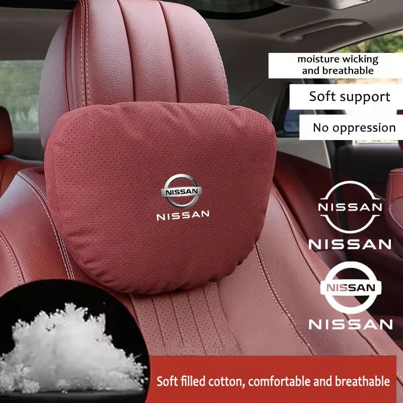Cuscino poggiatesta per auto, supporto lombare morbido per Nissan Qashqai Juke Sentra Altima Versa Maxima Almera Rogue Leaf