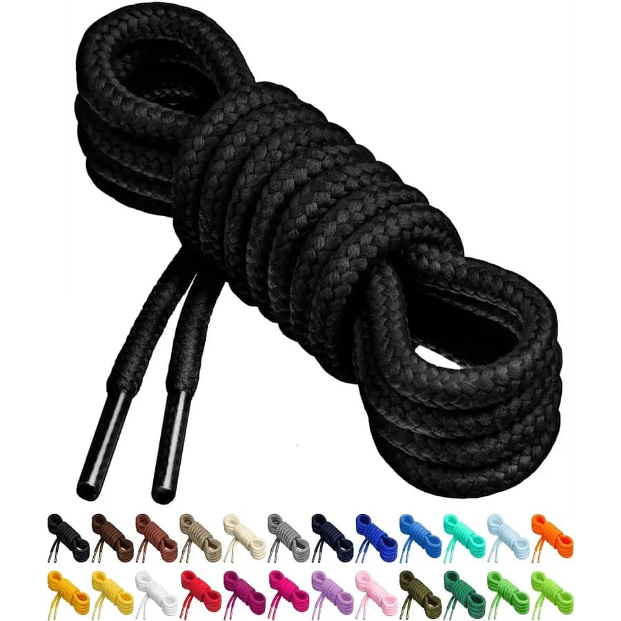 Rotondo per scarpe da ginnastica 27 Colori vivaci 4 Lunghezze Dferenti 1 P 2 Lacci - Miscela di Poliestere
