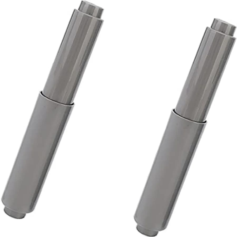 Toilet Paper Holder Roller 2pcs Gray Color Plastic Toilet Tissue Flexible Holder Replacement Bathroom Plastic Spring Loaded Ins