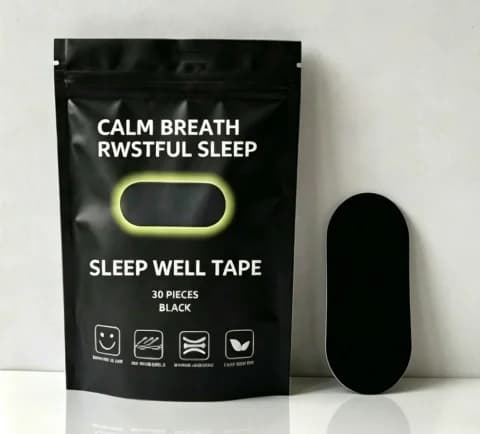 Anti Snoring Mouth Tape Medical Grade Sleep Strips for Snoring Relief & Breathing Gentle Nasal Tape for Travel Home Use Bagged