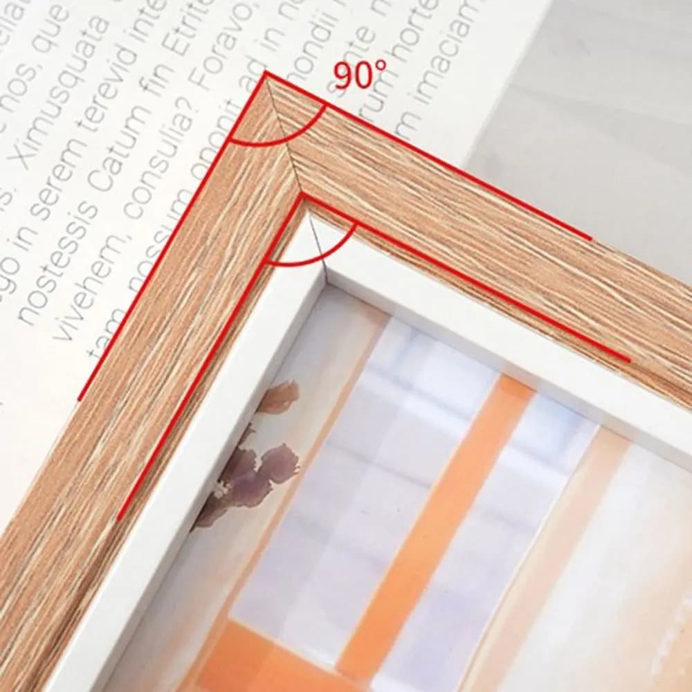 Cornice Portafoto Pieghevole Creativa con Cerniera, Set di Cornici Rettangolari da Tavolo Doppie/Tripli in Legno per Foto da 6/7/8 Pollici