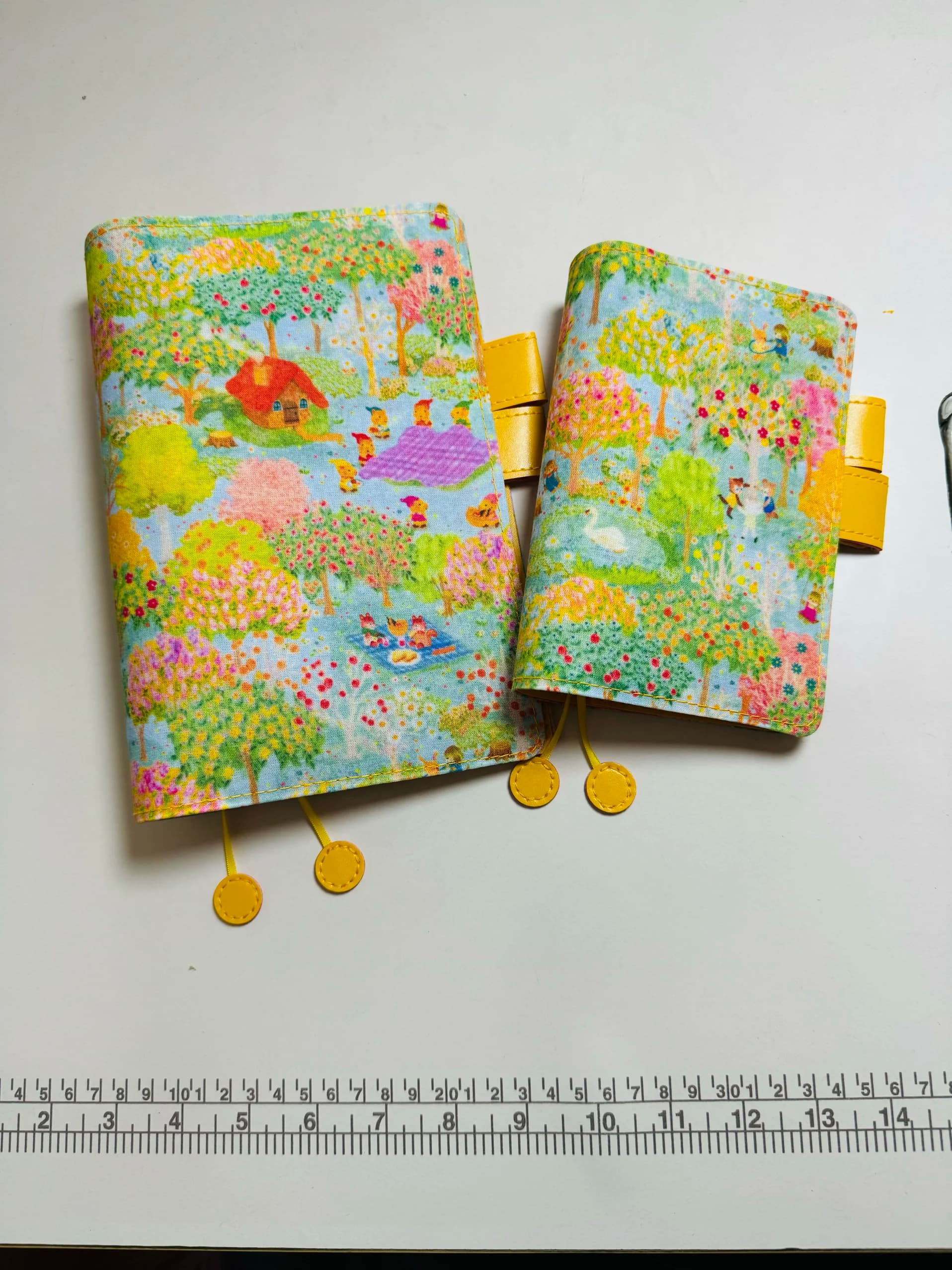 Fruit Garden A5 A6 Diario legato Notebook Copertina del libro in stoffa Ragazza carina Diario Hobo Griglia Blocco note Agenda Planner Ufficio Statione