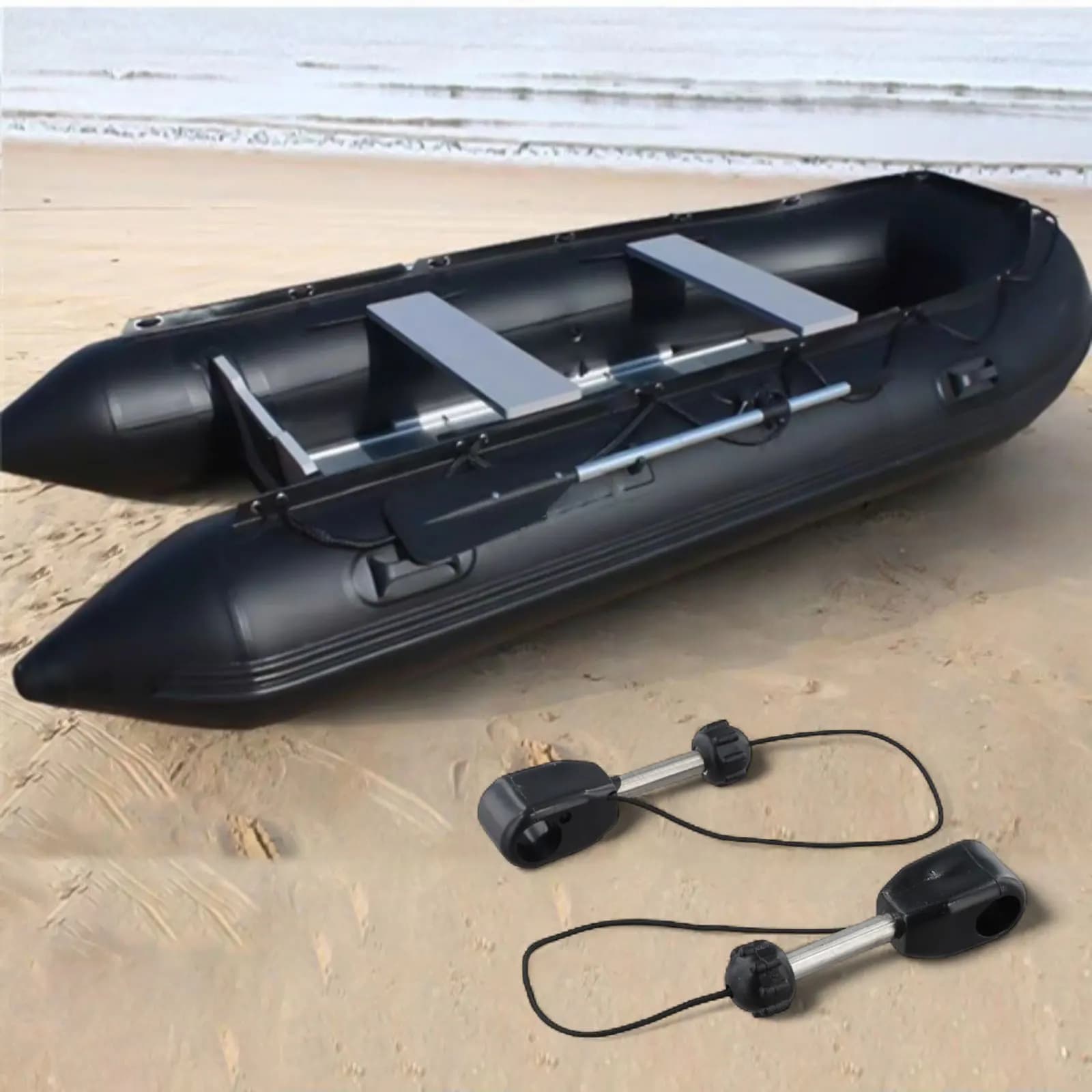 For Kayak Paddle Support Lock Anchor 2pcs for Inflatable Boat Canoe Raft with Lock Cap and Long-Lasting Rotation