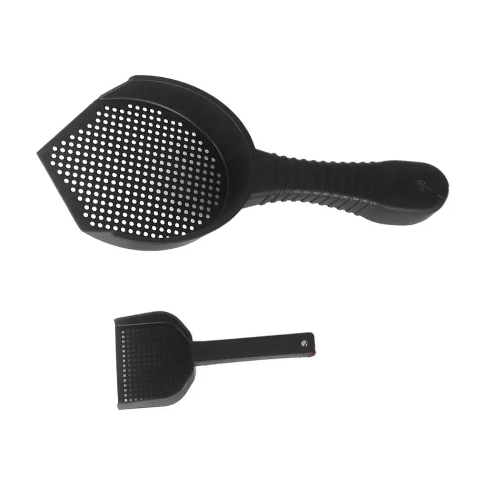 Small Holes Cat Kitty Litter Scoop Plastic Non-slip Handle Hamster Litter Shovel Reptiles Hourglass Shovel Hangable