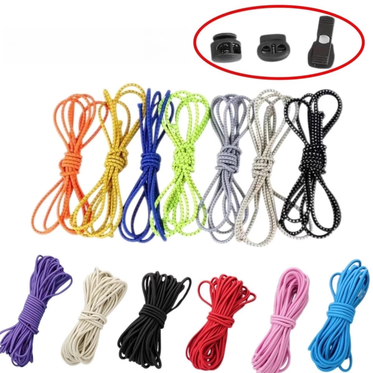 Expansion kit for backpack: rear clip and spring hooks with elastic cord for attack on trekking sticks, gear organization, DIY-to-te upgrade