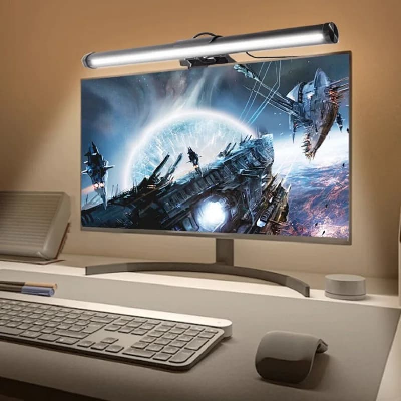 Lampada a sospensione per schermo 30CM CCT Touch Monitor dimmerabile Lampada per monitor a LED per computer portatile per lampada da tavolo a LED da studio per computer