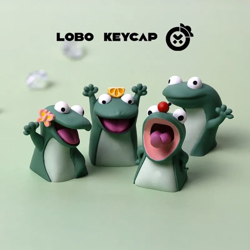 Keycaps Meccanici Personalizzati Fai-da-Te in Resina Lacertas Divertenti e Stravaganti per Tastiera Meccanica Cross-Axis PC
