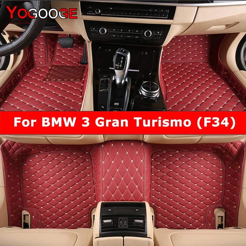 YOGOOGE Custom Car Mats for BMW 3GT Gran Turismo F34 2012-2023 Car Mats Piede Coche Accessories