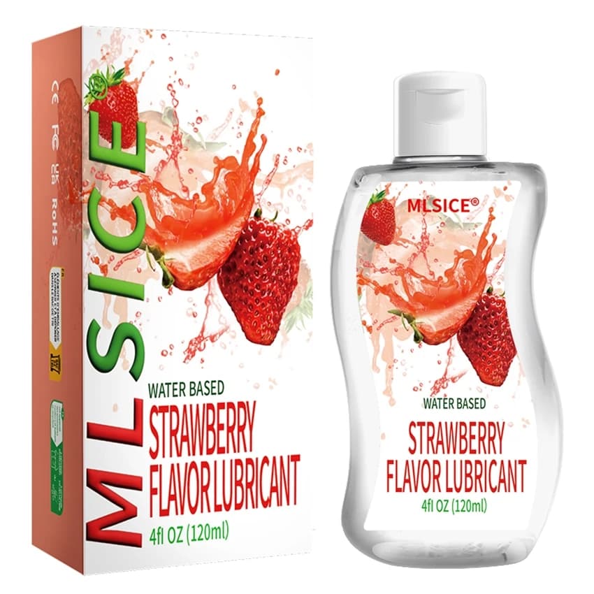 120 ml strawberry personal lubricant for couple sex Fresh massage oil with water-based fruit flavor Vaginal anal penis lubricant