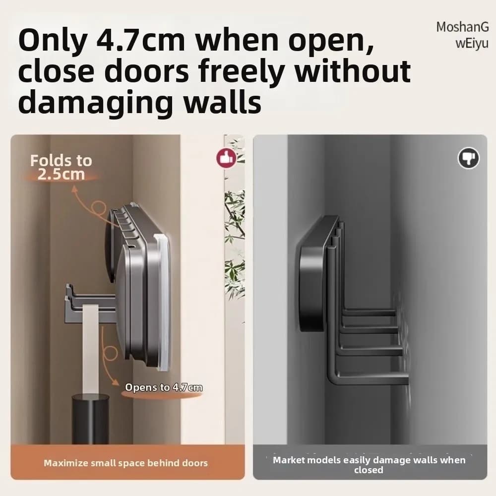 Suction Cup Bathroom Towel Hook Multi-Hook Multi-Functional Door Hook Coat Rack Drill-Free Wall Mount Kitchen Organizer