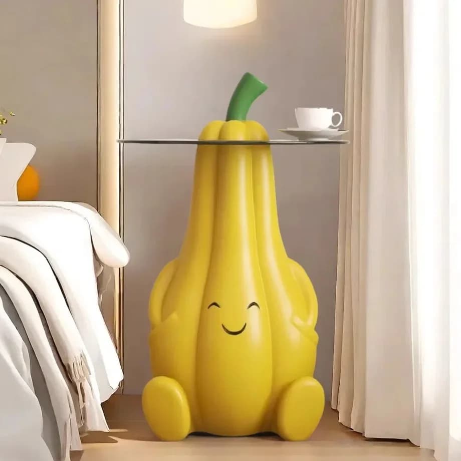Creativo zucca grande pavimento ornamento camera da letto comodino decorazione morbida comodino portaoggetti umidificatore regalo per la casa