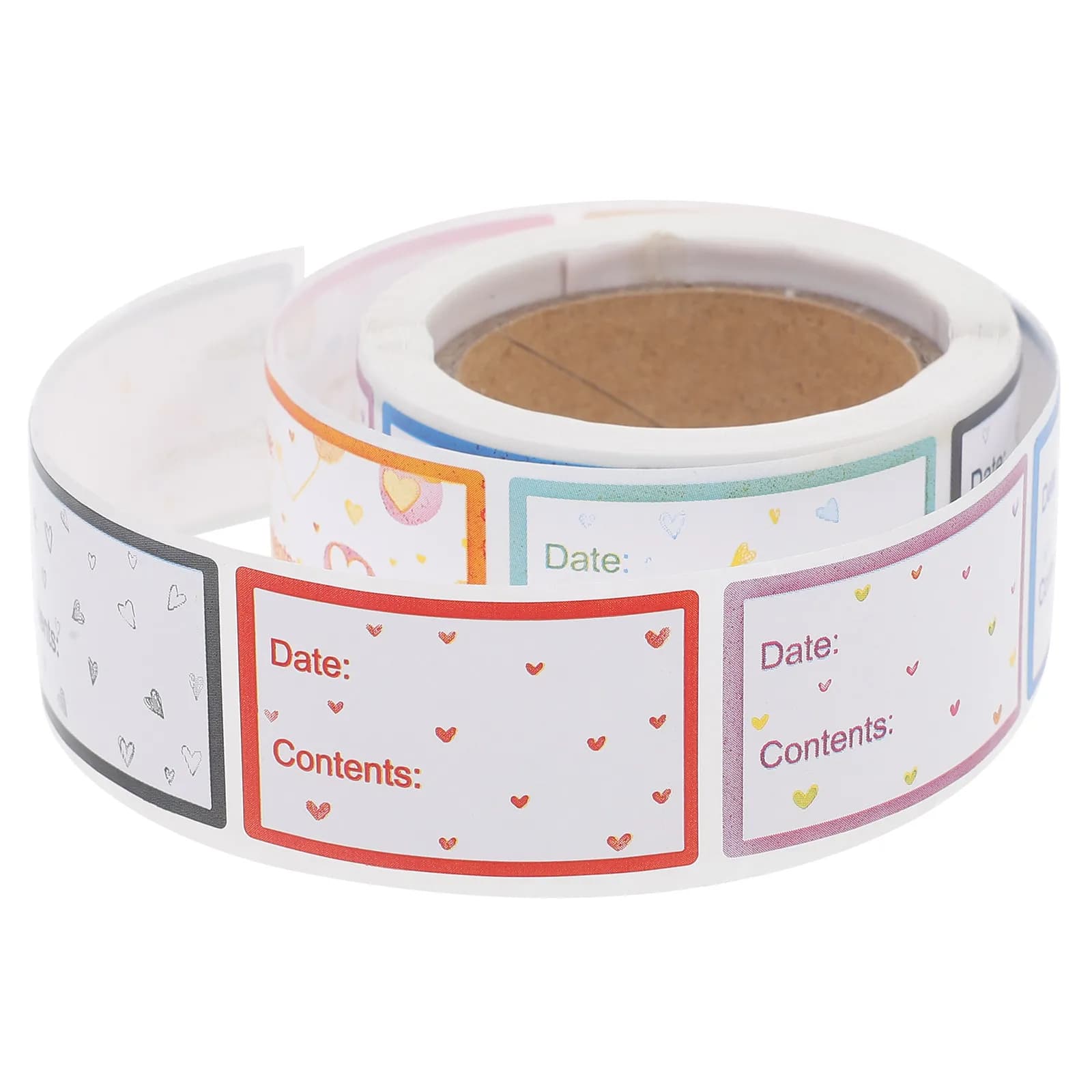 1 Roll Food Labels Stickers Blank Removable Date Stickers Easy Peel Adhesive for Food Containers Bottles Kitchen Freezer Pantry