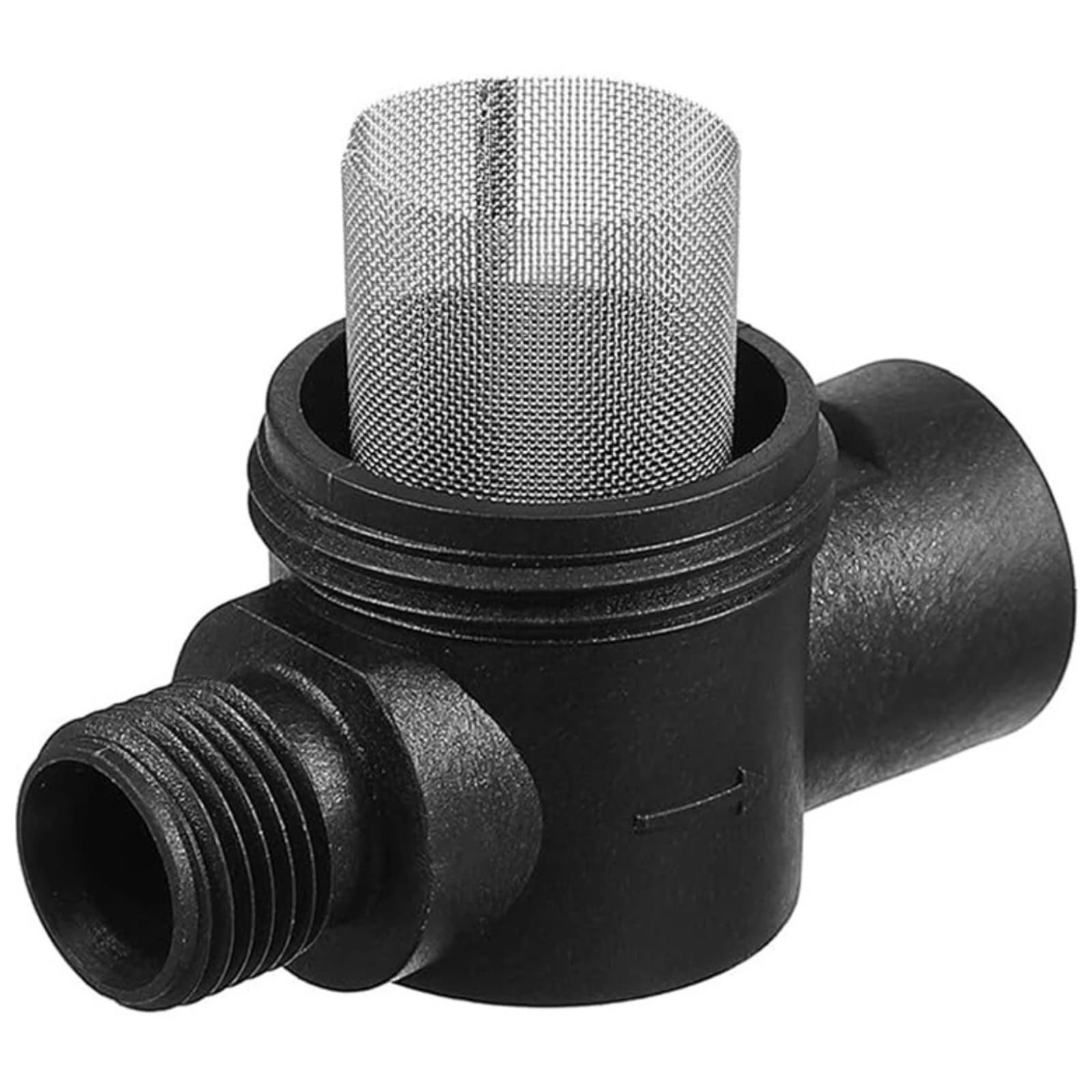 Inline Pipe Filter Transparent Cup Sediment Filter Plumbing Part Flow Direction Arrow