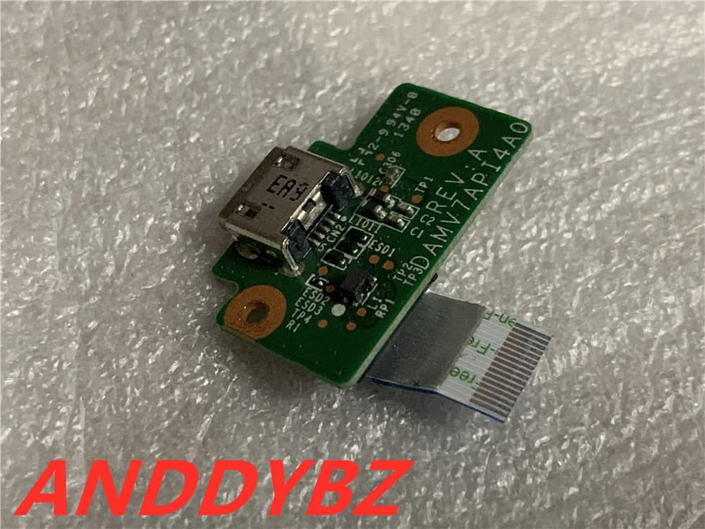 Tablet QMV7B original DAMV7API4A0 USB port card + ribbon cable Perfect work 100%