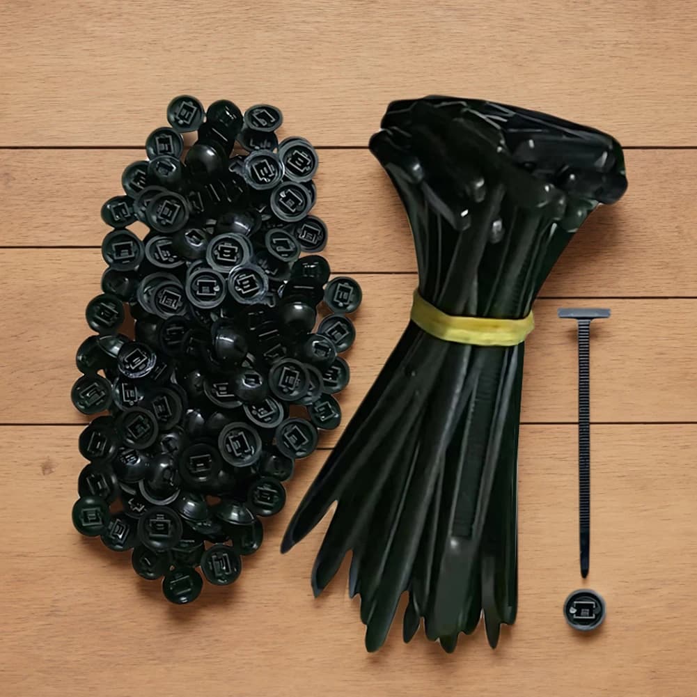 Self-Locking Nylon Zip Ties Holder Heavy Duty Plastic Cable Ties Fasteners UV Resistant Zipties for Car Daily Auto Fixing