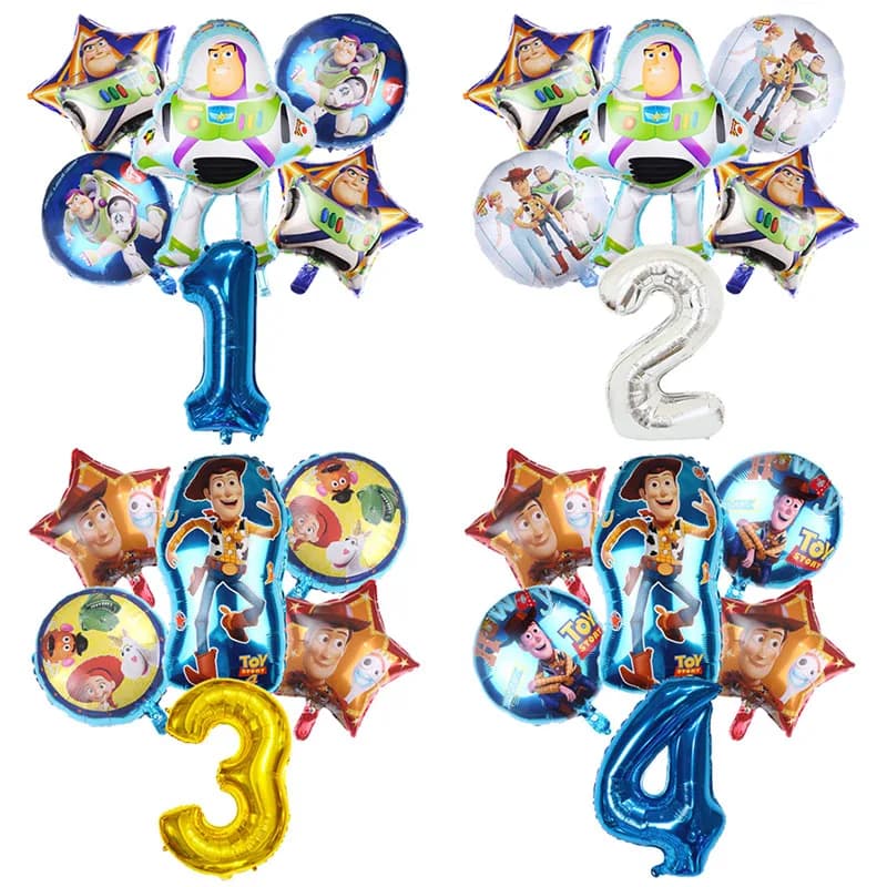 Palloncini foil Toy Story Buzz Lightyear Woody decorazioni per feste di compleanno palloncino per bambini baby shower Palloncino in pellicola di alluminio