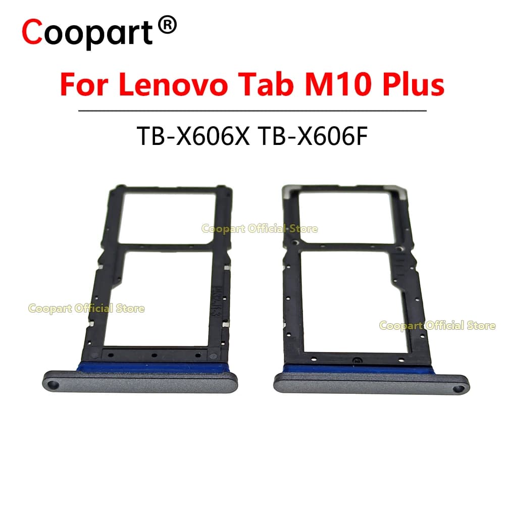 Coopart Nuovo Per Lenovo Tab M10 Plus TB-X606F TB-X606X Vassoio Carta SIM + Supporto Presa Vassoio Carta Micro SD