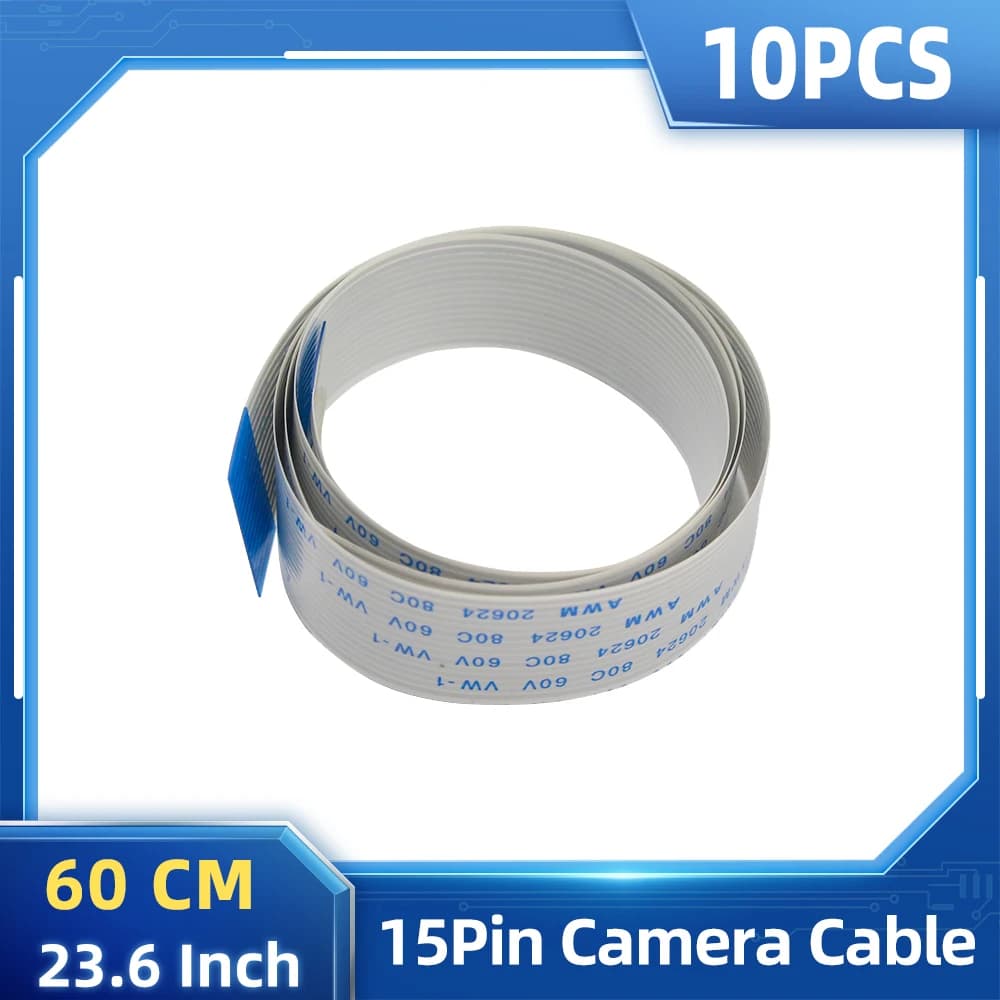 10 PCS cavo telecamera Raspberry Pi 60 CM cavo piatto a 15 Pin per Pi 4B 3B + 3B cavo telecamera IR per visione notturna