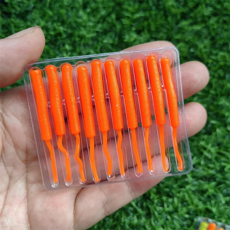 MUKUN Richiamo di Pesca mini Verme Morbido Gamberetti Jerkbait 10 pz 0.3g 4 cm Ocean Rock richiamo basso pesce morbido richiamo Ajing