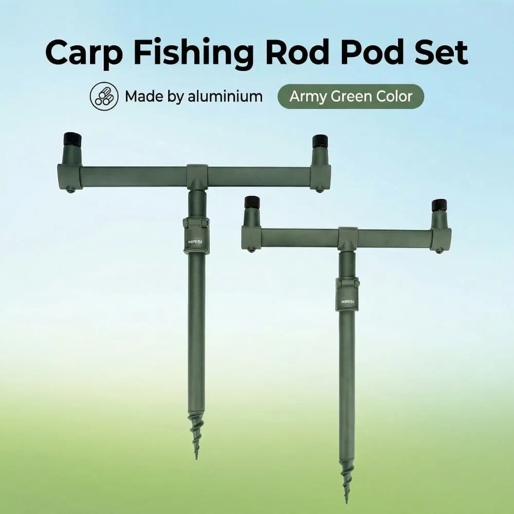Hirisi Carpa Fishing Bag with Buzz Bar, Valigia Bearings with Canne and Rod Pod Support, Size 20x33x10cm, Fishing Accessories BS07