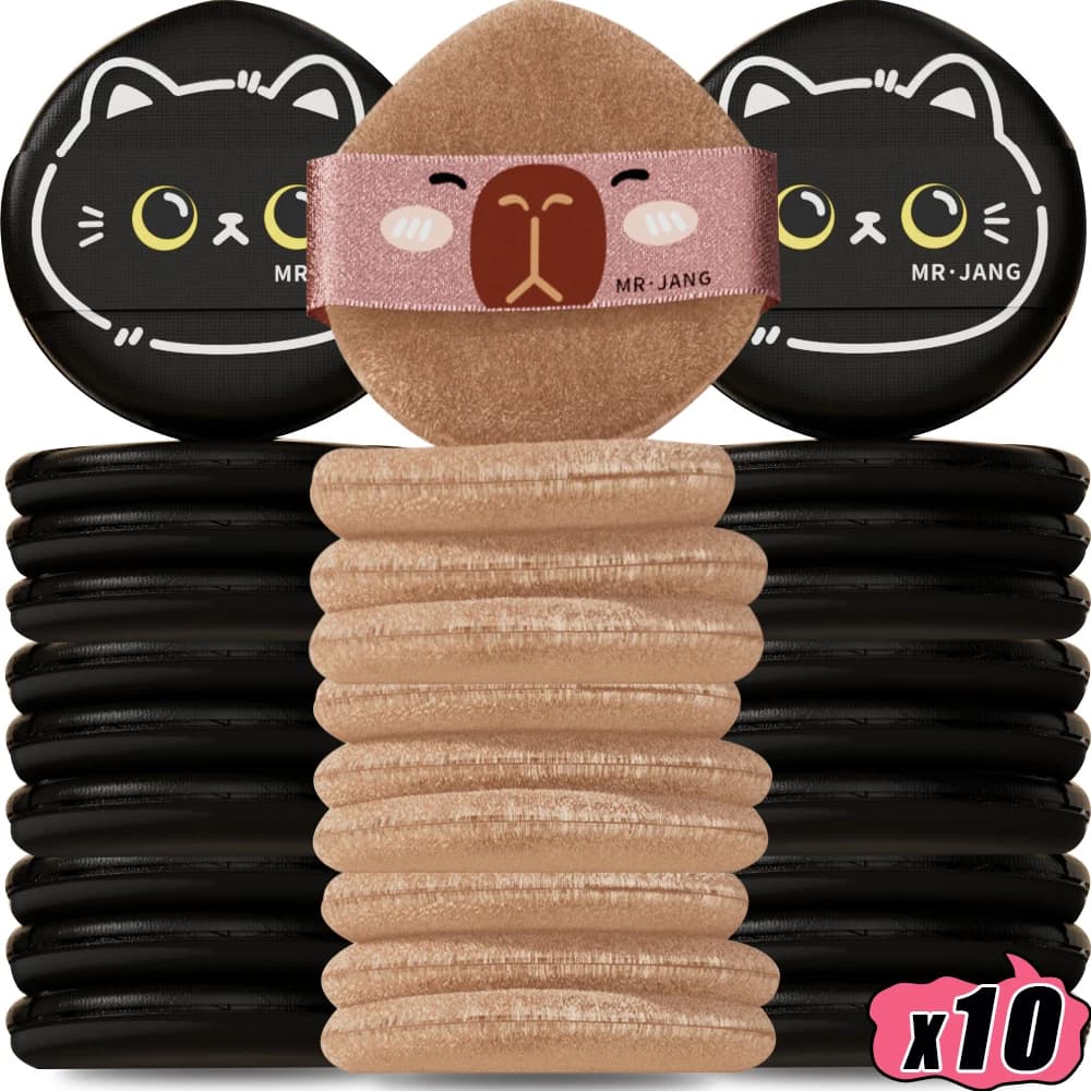 1-10 pcs Double-sided Air Bearing Wet Powder Blow and Duplicate Dry Use Cartoon Face Background Makeup Breathable Beauty Corrector