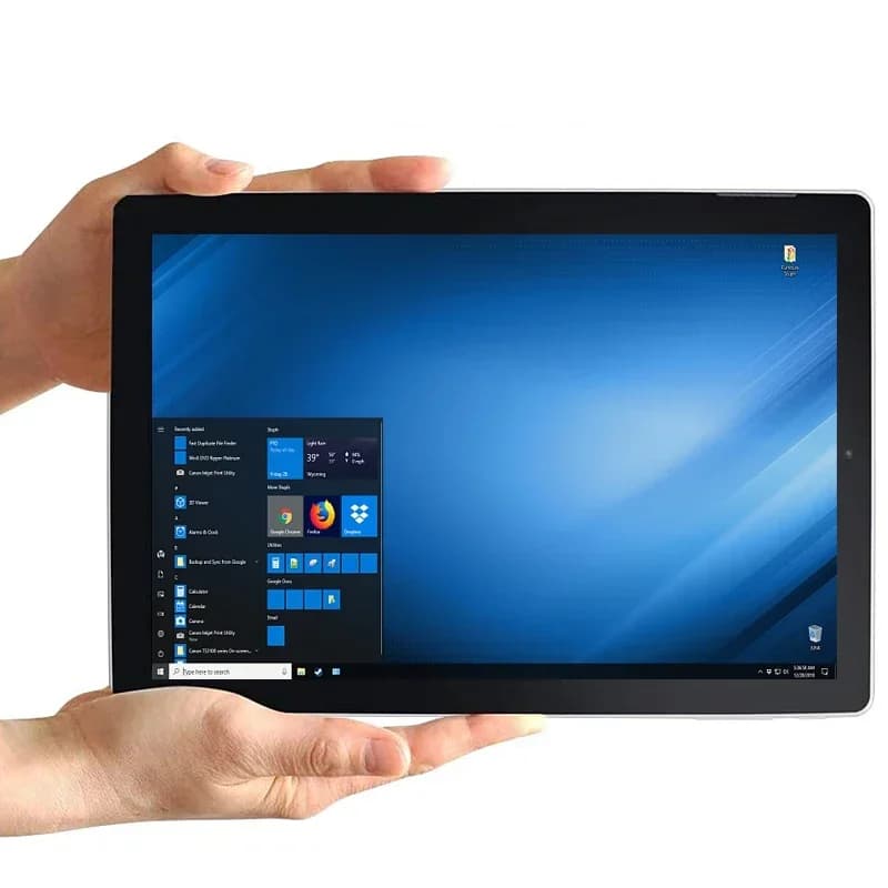 Ultrabook Tablet PC Windows 10 da 10,6 pollici 2 GB RAM 32 GB ROM 32 bit Z3735F CPU 1366 x 768 Risoluzione schermo Doppia fotocamera 6600 mAh