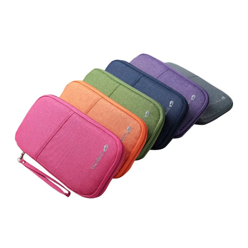 Portafogli da uomo multiuso da donna Documenti Organizzatore Pacchetti Porta passaporto da viaggio Copertina Carte bancarie commerciali Portafogli con badge