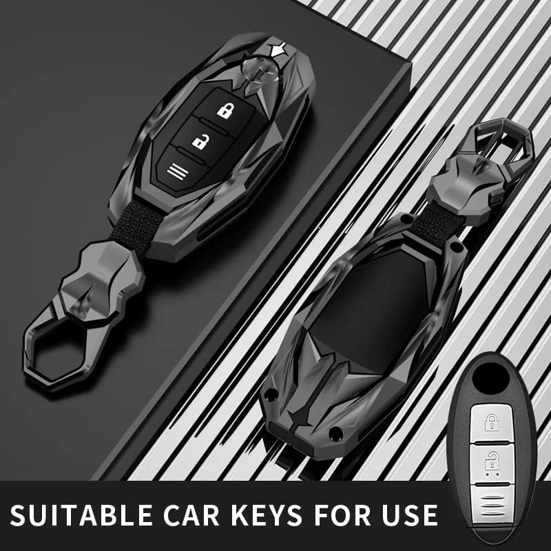 Copertura della scatola chiave dell'auto in pelle TPU per Nissan Leaf Micra Qashqai J11 J11 X Trail t32 versa chiave di pattuglia Fob accessori di copertura