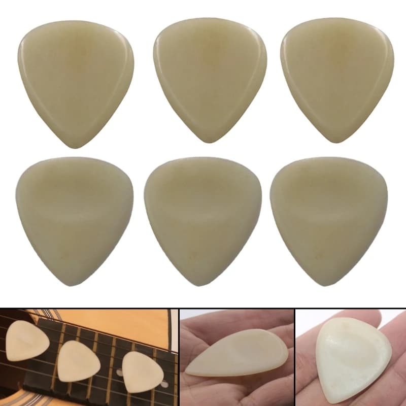 30x33mm plettri per chitarra elettrica bue Bone plettri per chitarra plettri per chitarra chitarra naturale Ukulele Picks accessorio per chitarra