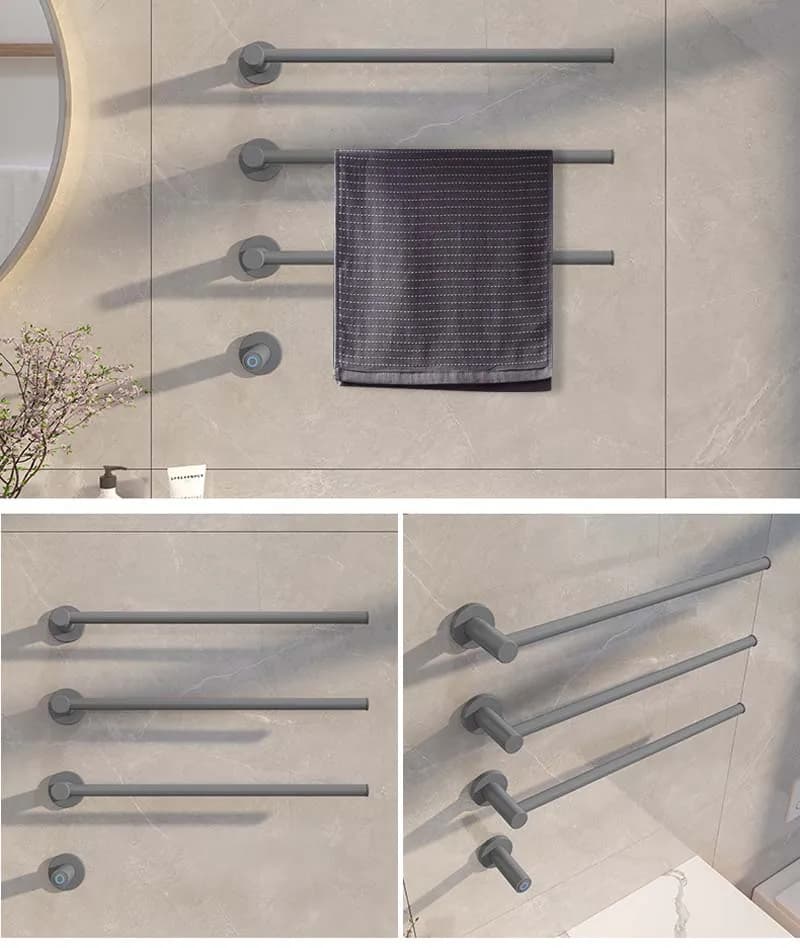 Portasciugamani elettrico intelligente a temperatura costante portasciugamani da bagno in acciaio inossidabile 304 portasciugamani riscaldato 110V/220V