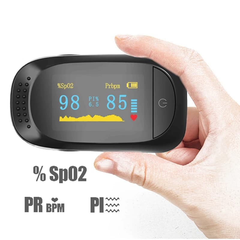 Digital finger pulse oximeter with OLED display, Blood Oxygen Meter, B3 Saturimeter