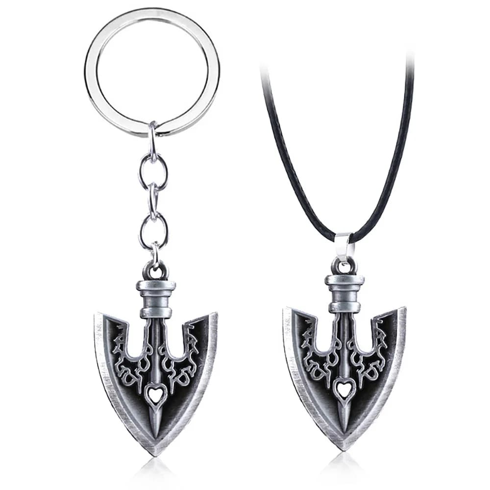 Anime JOJOS BIZARRE ADVENTURE portachiavi Kujo Jotaro Arrow Metal Pendant Chain Choker portachiavi Charm Gifts gioielli Cosplay