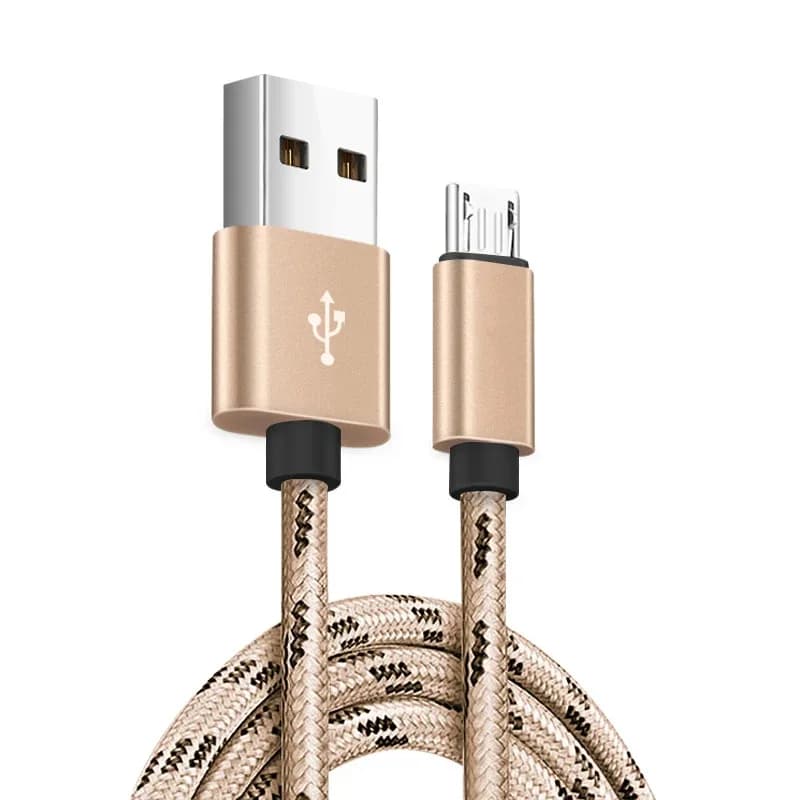 Cavo dati micro USB da 1m per caricabatterie per Samsung Huawei Xiaomi LG Android, ricarica rapida per telefoni cellulari 2A Core