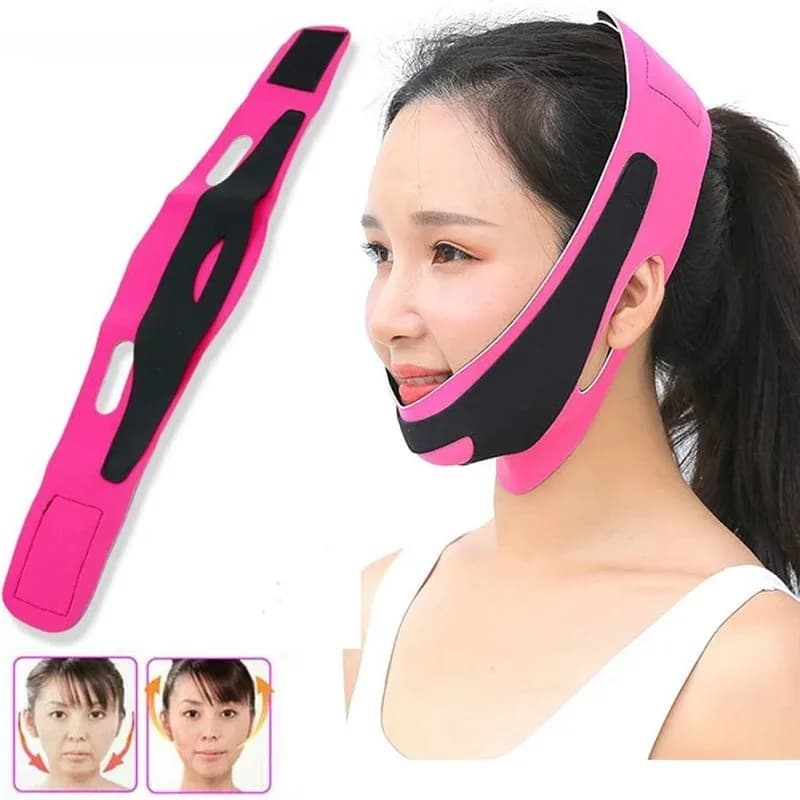 YS00135 Elastic V Line Face Lifting Bandage Women Facial Contour Shaper for Jawline Double Chin Support Skin Care Beauty Tool