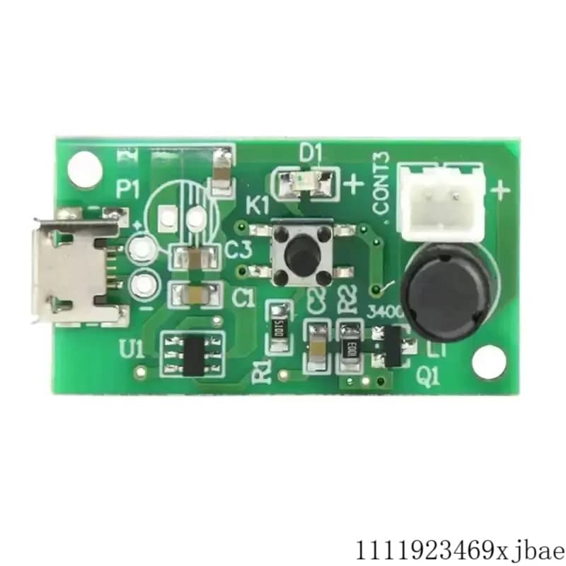 DC 5V Ultrasonic Mist Maker Atomizer Module USB Humidifier Atomization Plate Circuit Board Atomization Module with Timing Switch