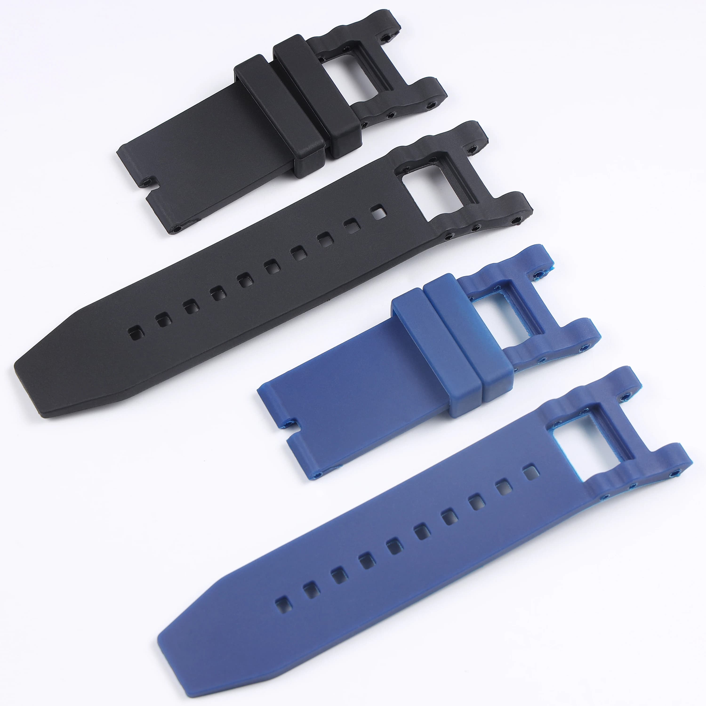 Cinturino di ricambio in silicone nero blu da 28 mm per orologio Invicta Subaqua Noma III 50 mm, cinturino impermeabile