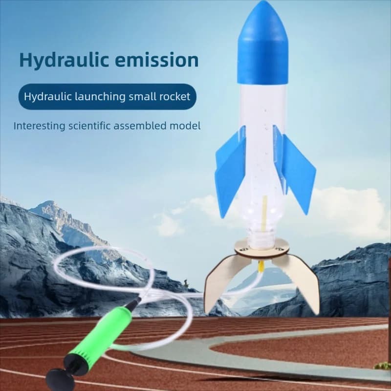 Spruzzatori a razzo fai-da-te Giocattoli Spruzzi d'acqua Razzo Gioco d'acqua all'aperto Giocattolo Kit di esperimenti scientifici fai-da-te e modello educativo Giocattolo per regalo