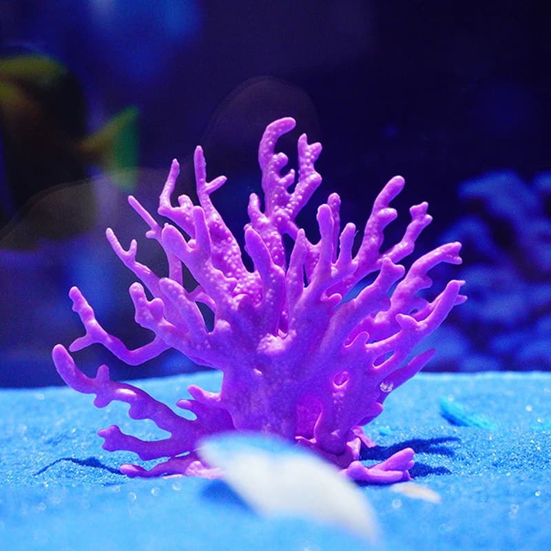 C 1PC Coralline Artificial Fish Tank Decorations Aquarium Artificial PVC Plants Coral Ornaments Aquarium Landscape Aquarium