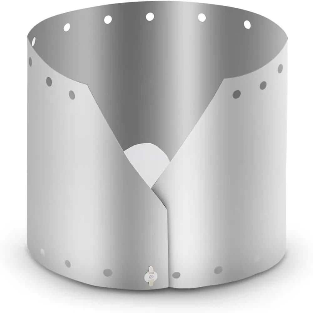 Ultralight Titanium Camping Stove Windscreen Windproof Plate Burner Windscreen Stove Heat Guard Thin Camping Stove Wind Screen