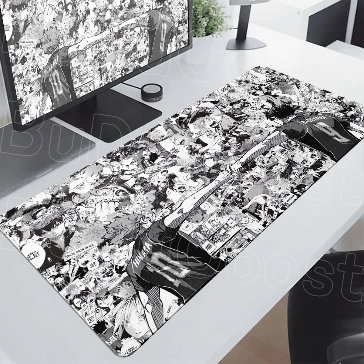 Mousepad Haikyuu Manga Style Gamer Keyboard Speed HD Print Office Deskmat PC Gaming Setup Accessories Rubber Anti-slip Mouse Mat