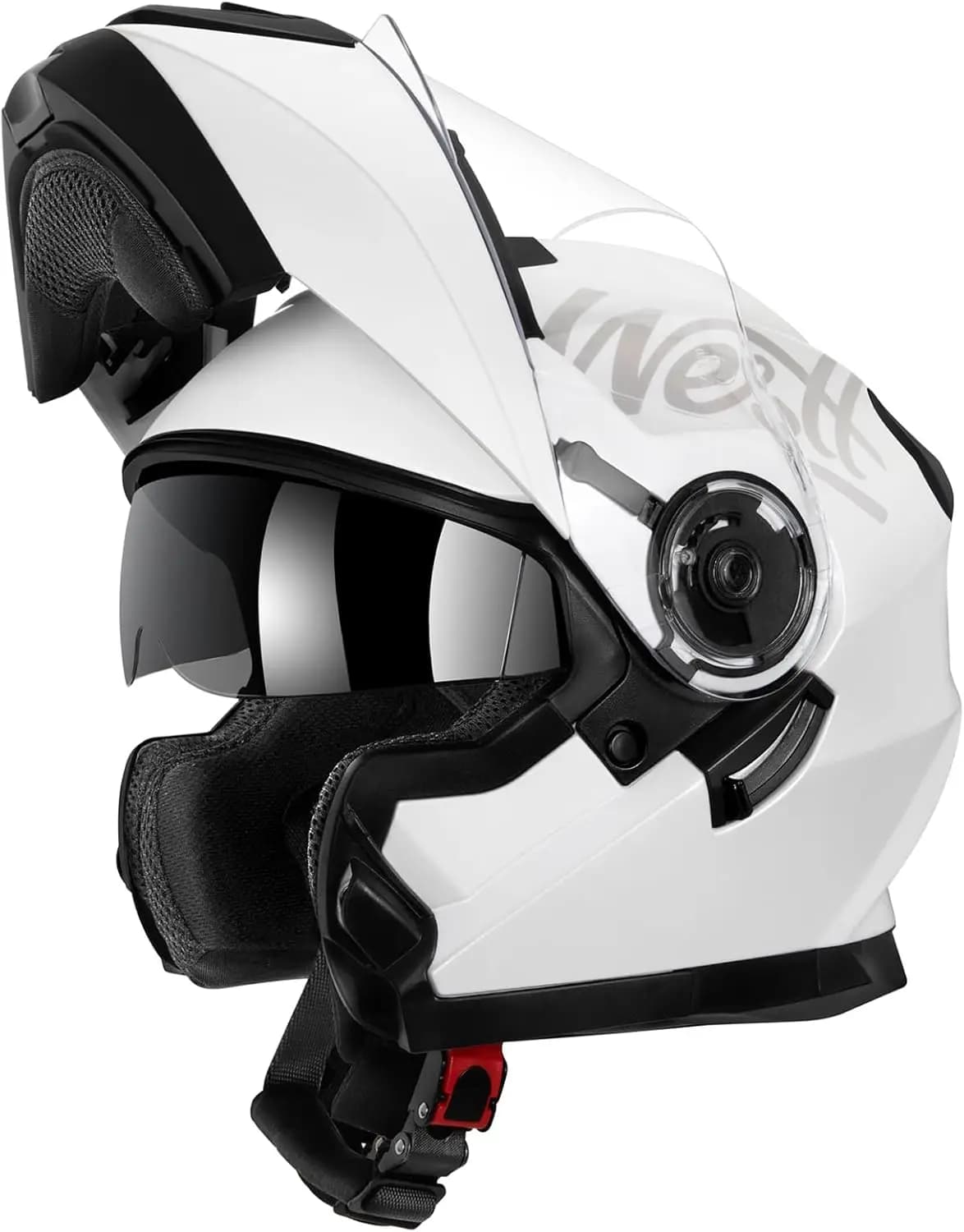 Caschi modulari da moto Casco da moto integrale con doppia visiera ribaltabile Approvato DOT Uomo Donna per moto da strada