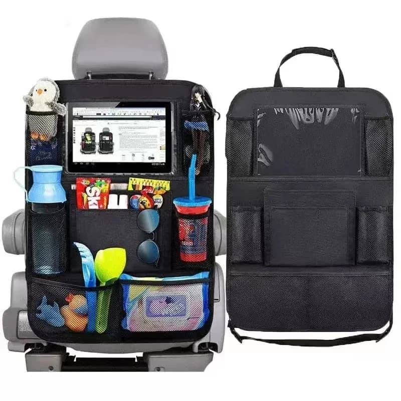 Car Seat Storage Organizer Multifunctional Oxford Fabric Back Multi Pocket Tablet Holder Bag SUV Touch Screen Phone Interior