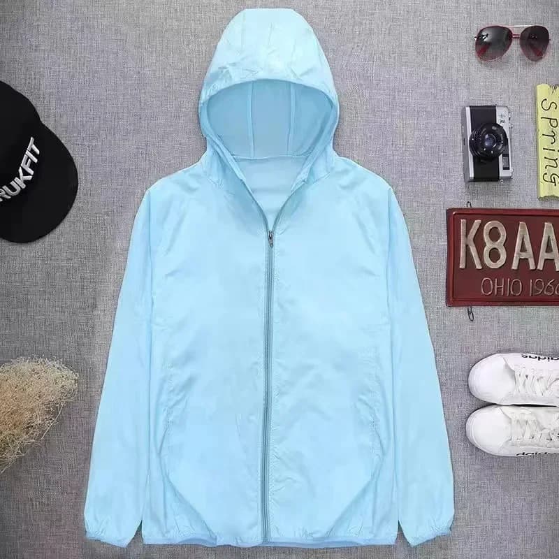 2025 Summer New Outdoor Leather Clothing Solar Protection Clothing Men and Women's Hinge Hood Anti UV Fast drying Top for Couple