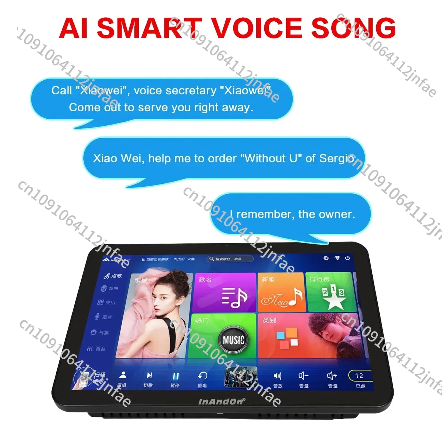 Mini sistema karaoke da 15,6 pollici Macchina karaoke portatile per canto all-in-one da 4 TB, Jukebox wireless domestico, macchina per karaoke KTV integrata