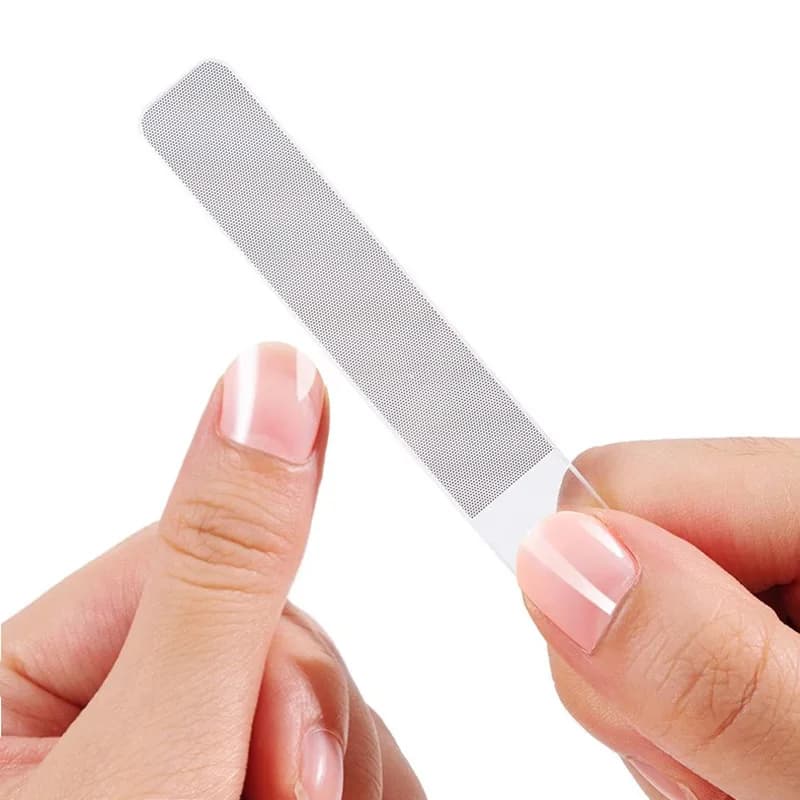 2 pezzi di lima per unghie in vetro nanopulito, set di strumenti per lucidare le unghie eleganti e universali.