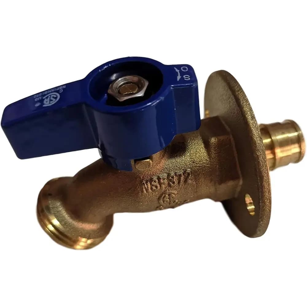 Rubinetto da Giardino con Attacco Filettato da 1/2 PEX a 3/4, Anti-Attorcigliamento e con Chiusura a Chiusura Rapida, Girevole a 1/4 di Giro, per Tubi PEX